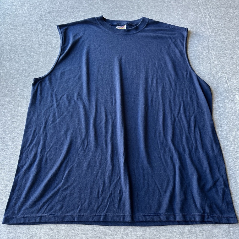 Vintage Soffe Dri-Release Navy Tank Top Size XXL Made in USA